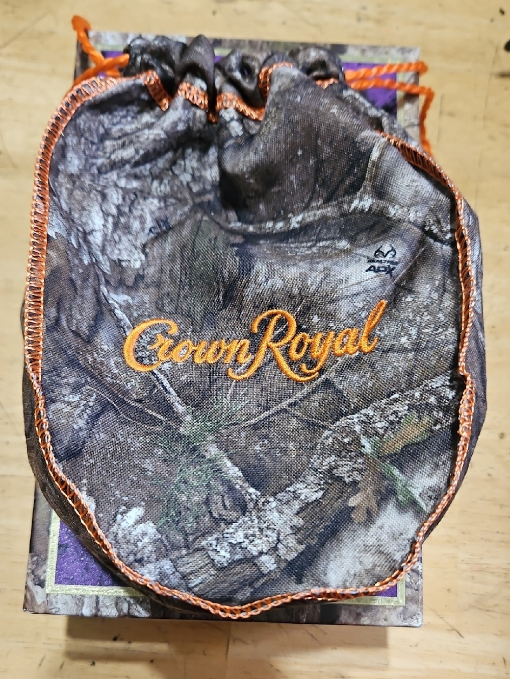 Crown Royal Real Tree Camouflage Drawstring - Brown & Orange